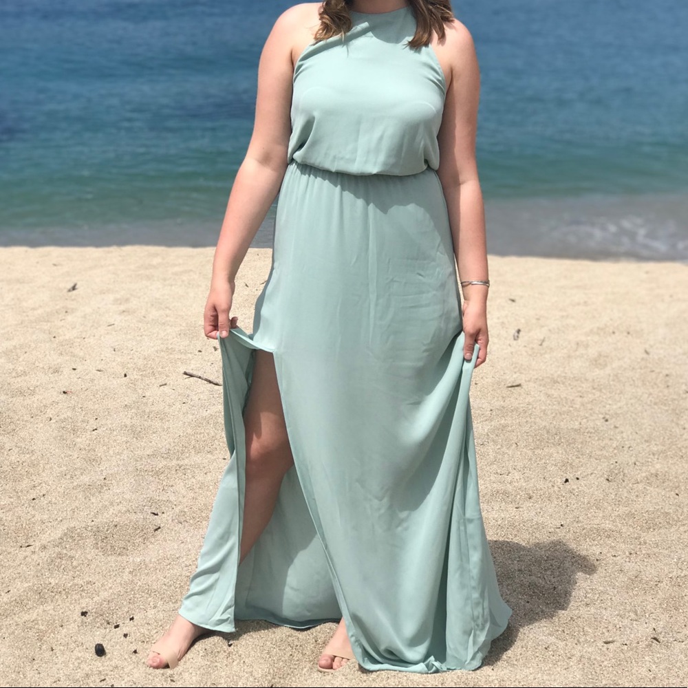 Show me your mumu- heather halter dress! Size xs!